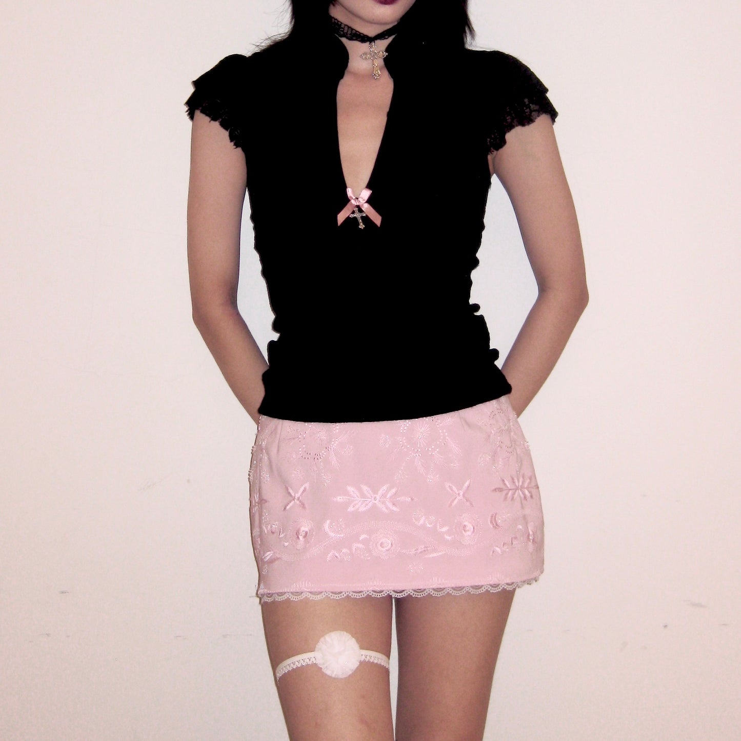 ‘trixie’ beaded mini skirt